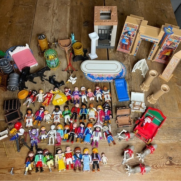 playmobile Toys Vintage Playmobil 4 Figures Accessories Egyptian